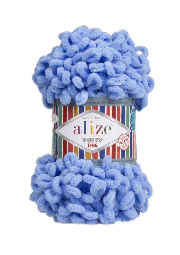 Alize Puffy Fine El Örgü İpi Mavi 112