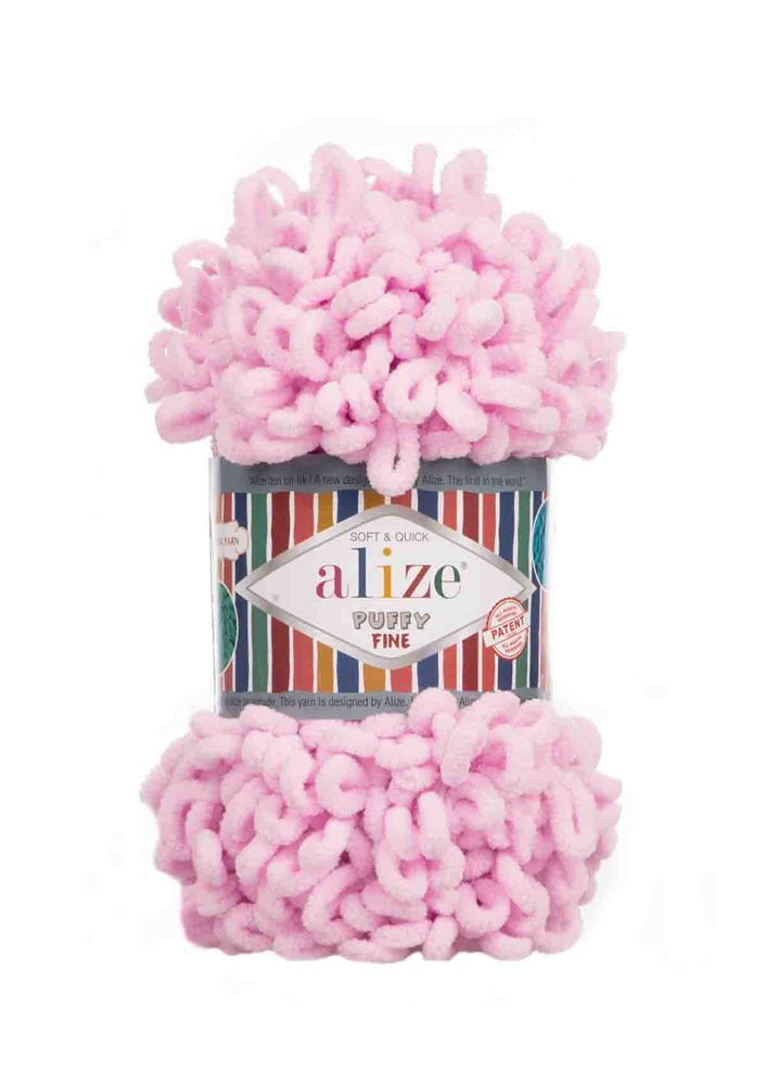 Alize Puffy Fine El Örgü İpi Açık Pembe 194