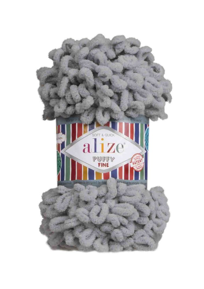 Alize Puffy Fine El Örgü İpi Kömür Grisi 343