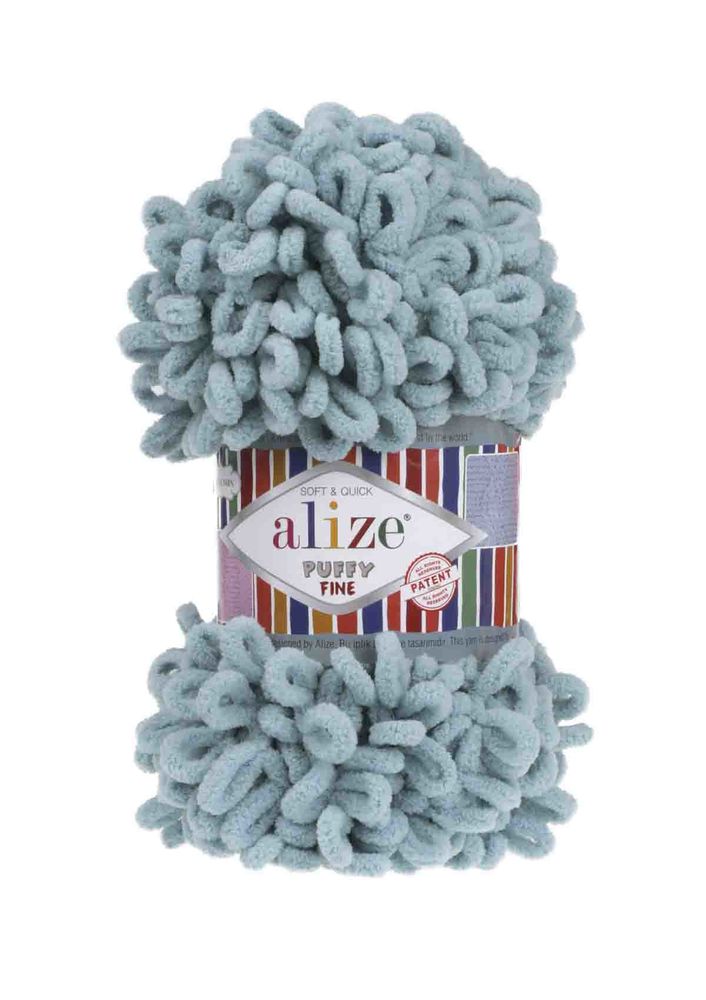 Alize Puffy Fine El Örgü İpi Azur 414