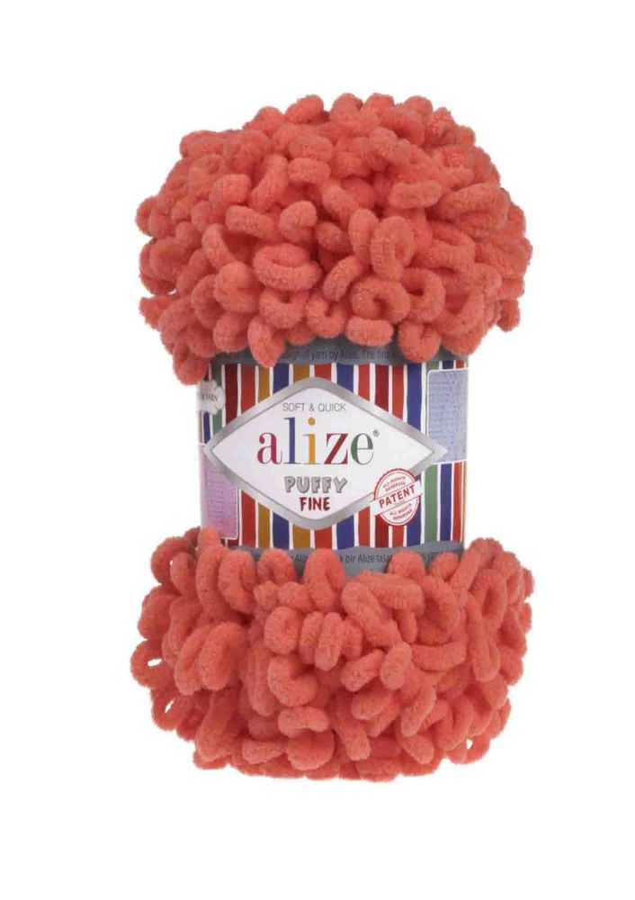 Alize Puffy Fine El Örgü İpi Nar Çiçeği 526