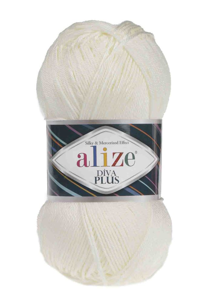 Alize Diva Plus El Örgü İpi Krem 001