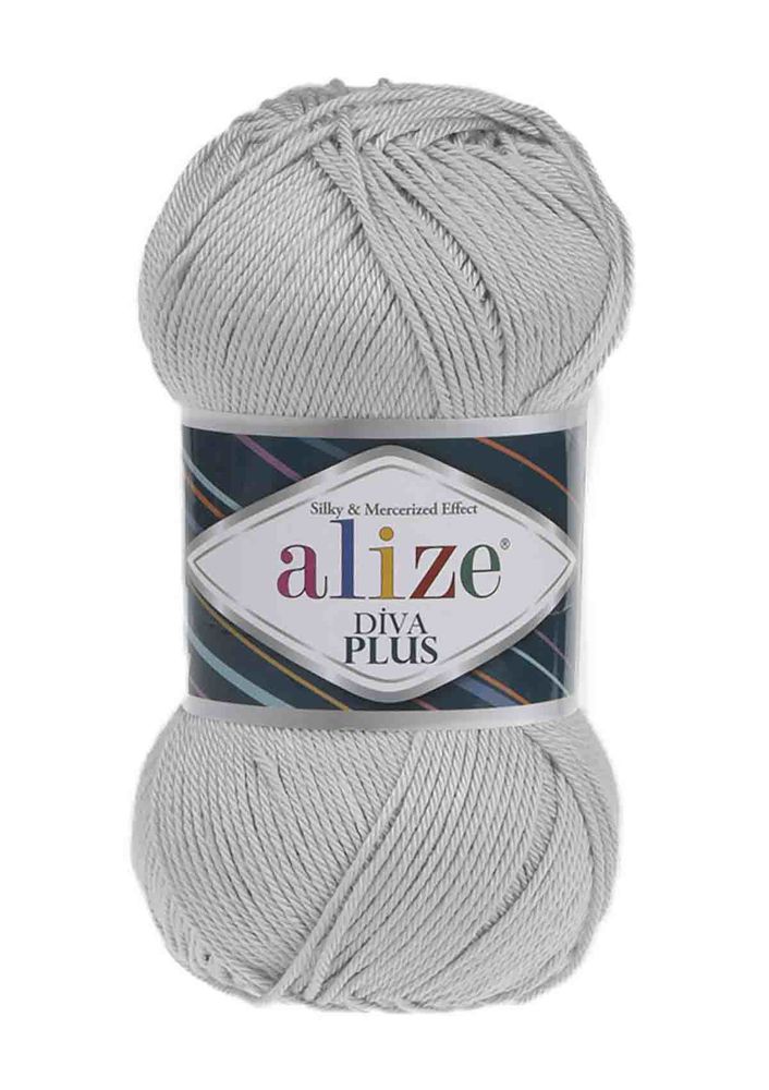 Alize Diva Plus El Örgü İpi Açık Gri 052