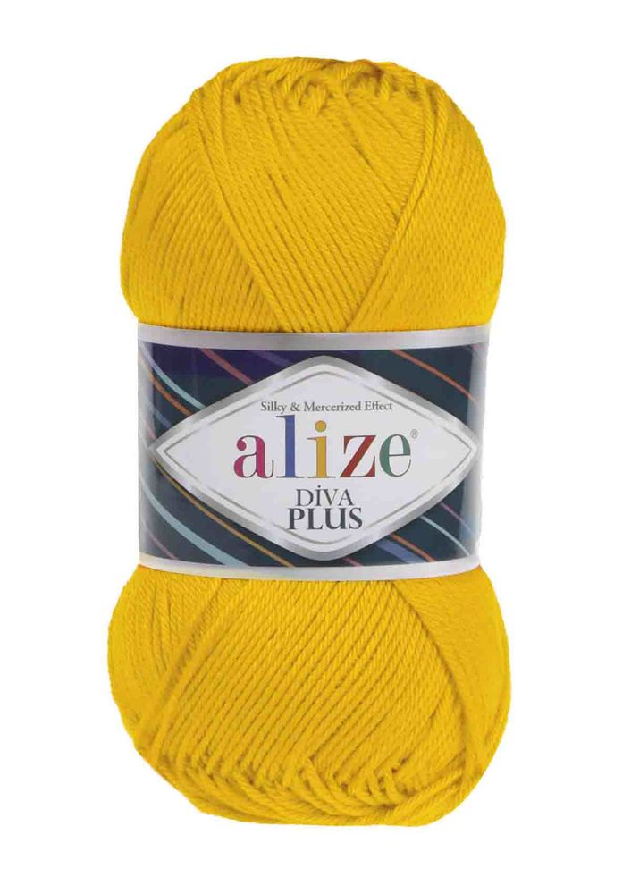 Alize Diva Plus El Örgü İpi Sarı 548