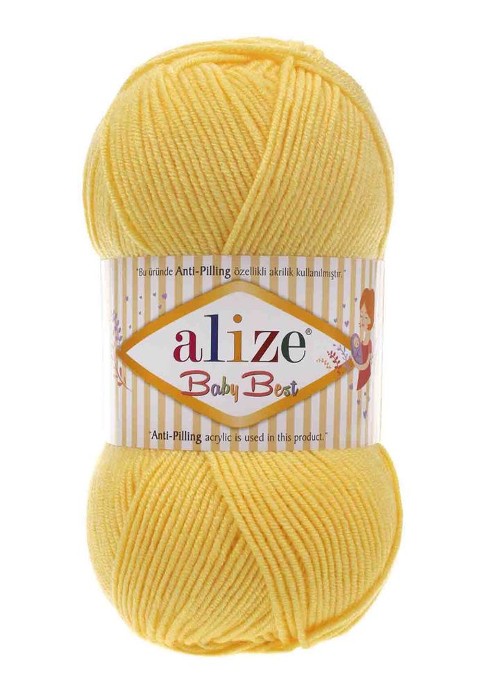 Alize Baby Best El Örgü İpi Sarı 113