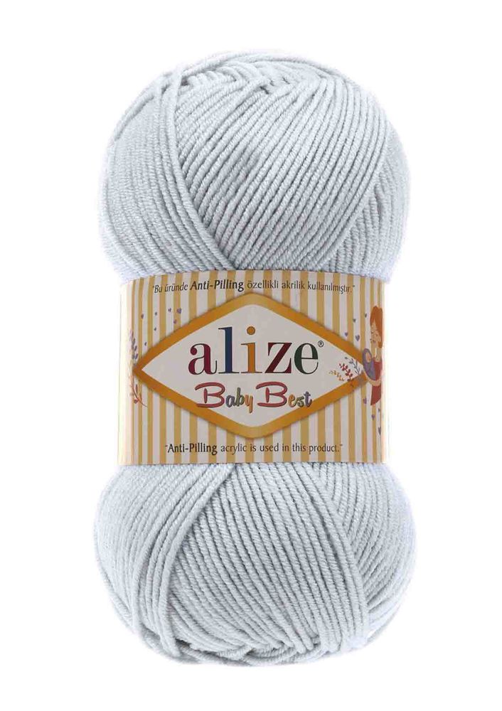 Alize Baby Best El Örgü İpi Açık Gri 224