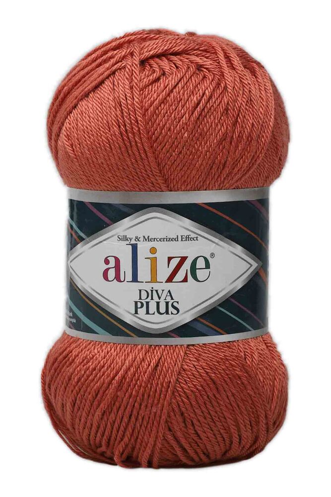 Alize Diva Plus El Örgü İpi Koyu Kızıl 525