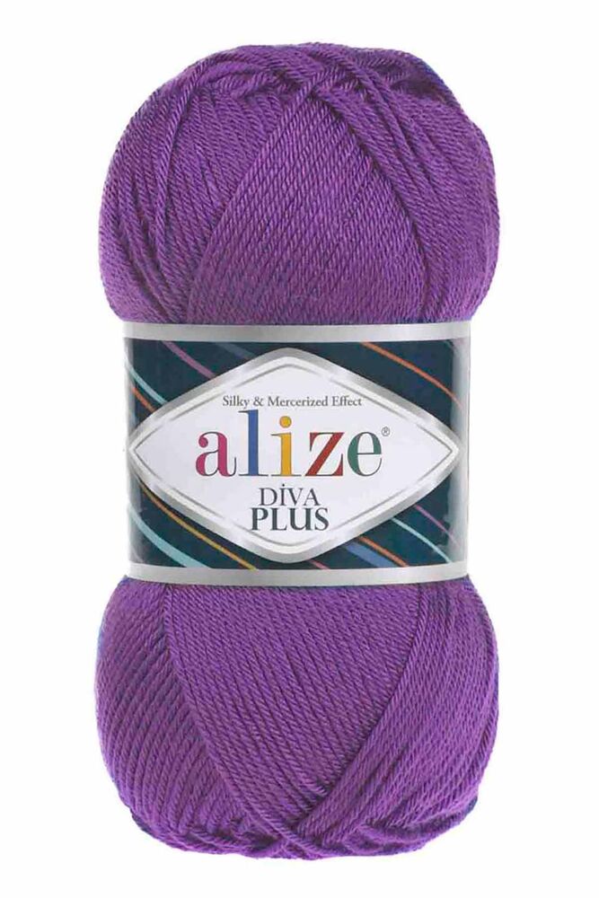 Alize Diva Plus El Örgü İpi Mor 475