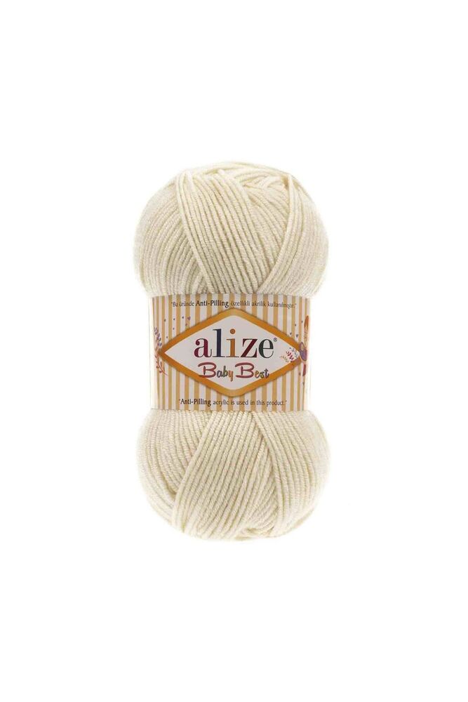 Alize Baby Best El Örgü İpi Açık Krem 062