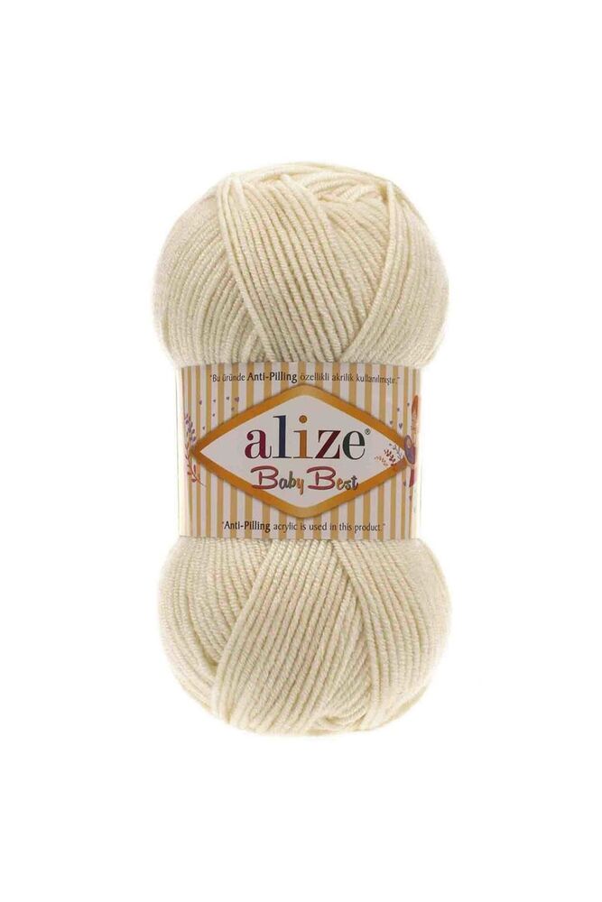 Alize Baby Best El Örgü İpi Krem 001