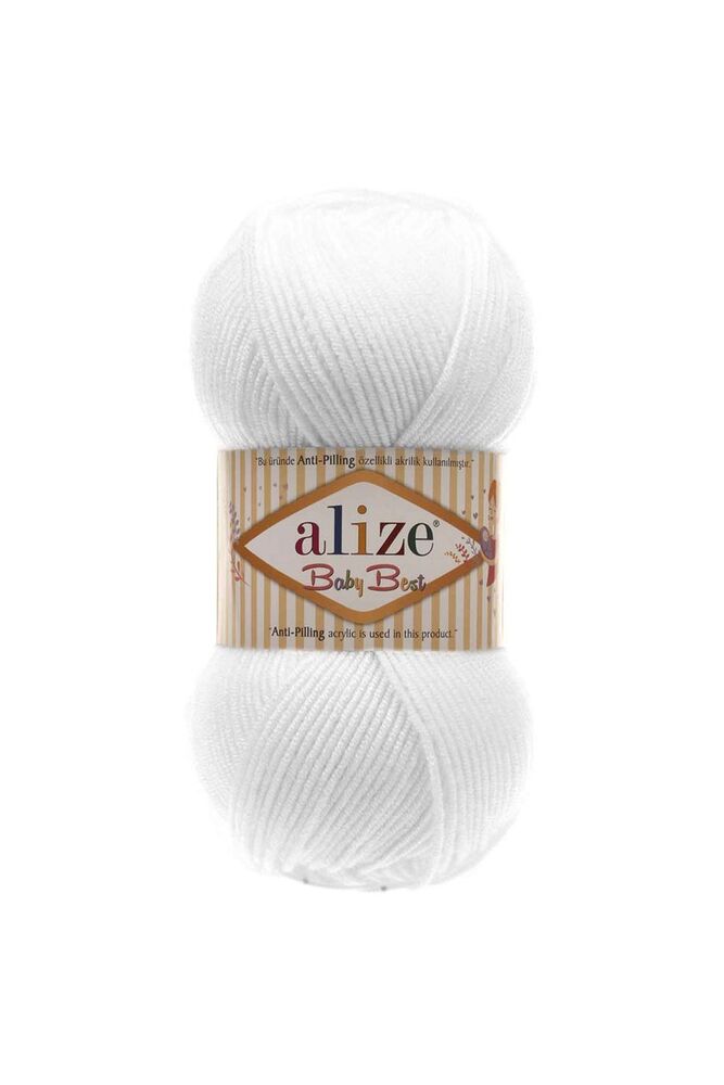 Alize Baby Best El Örgü İpi Beyaz 055