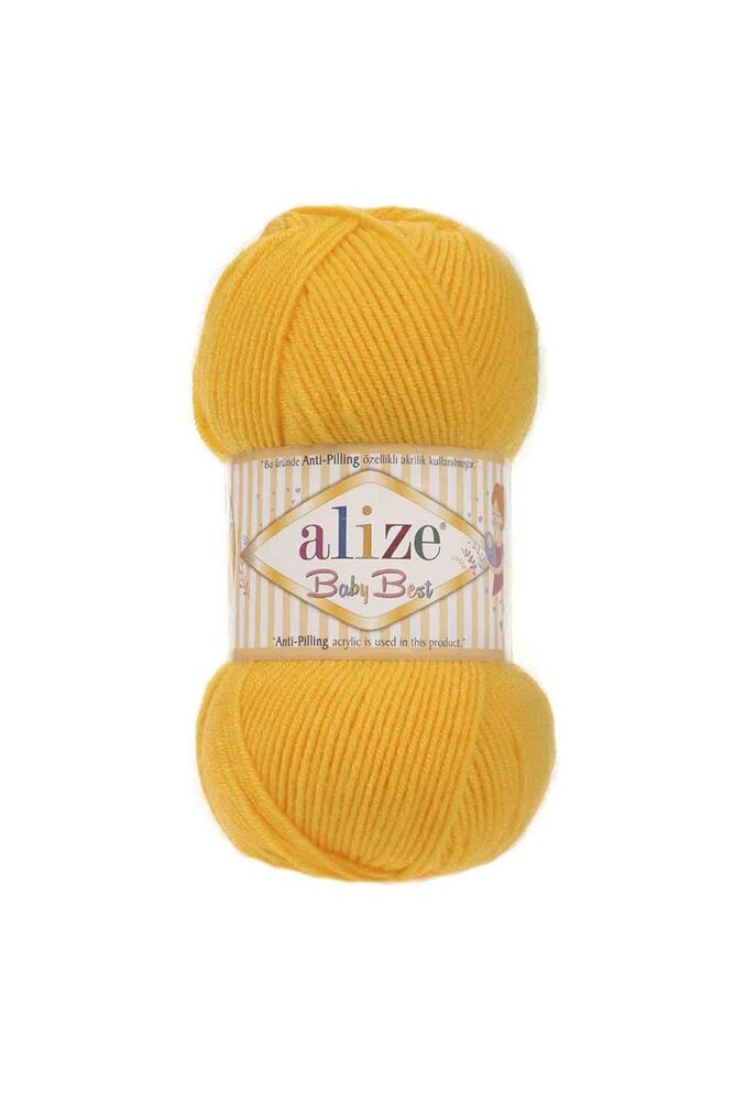 Alize Baby Best El Örgü İpi Koyu Sarı 216