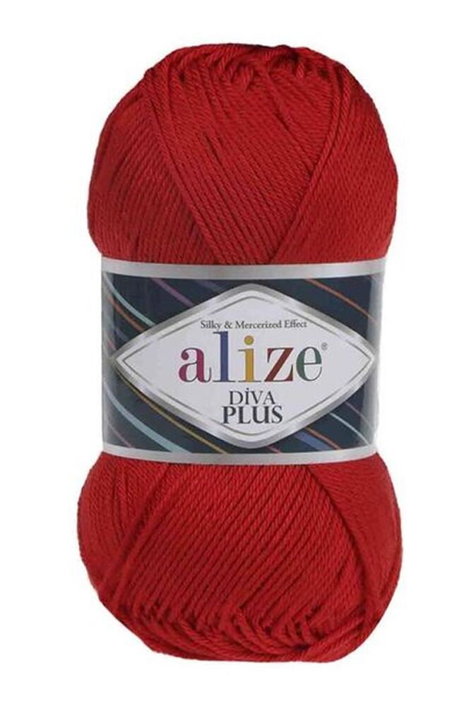 Alize Diva Plus El Örgü İpi Kırmızı 056