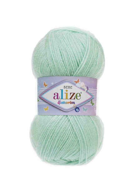 Alize Şekerim Bebe El Örgü İpi Su Yeşili 019