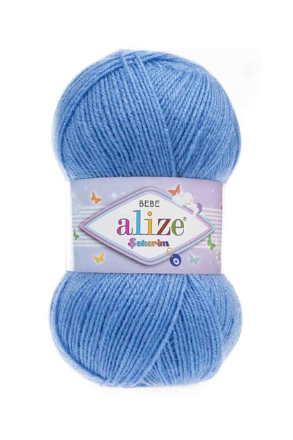 Alize Şekerim Bebe El Örgü İpi Mavi 289