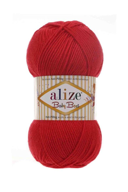 Alize Baby Best El Örgü İpi Kırmızı 056