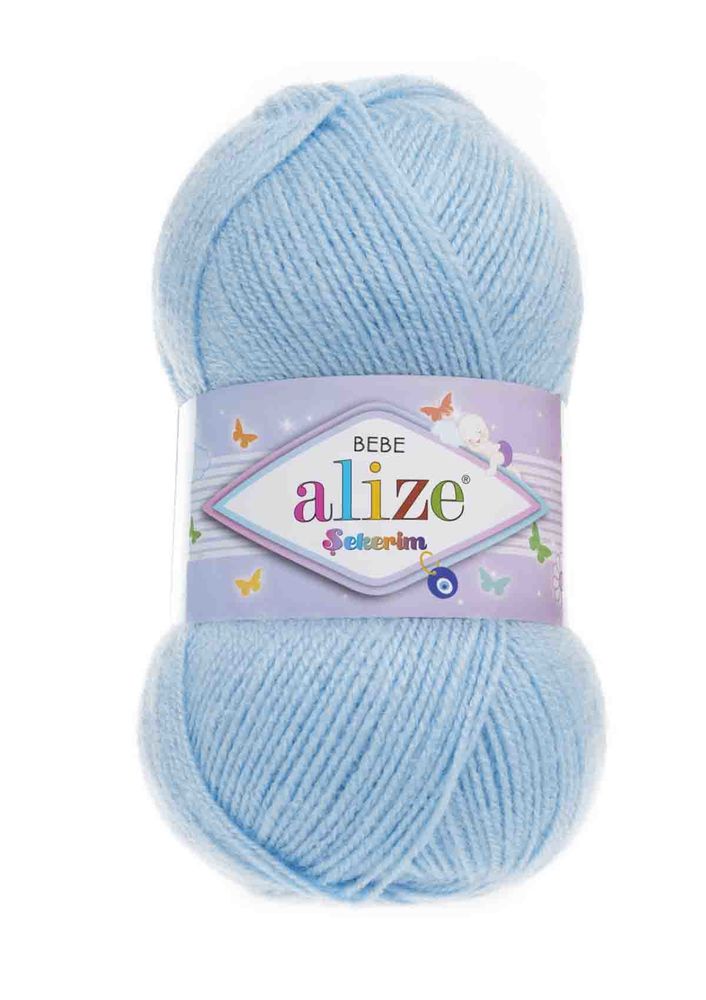 Alize Şekerim Bebe El Örgü İpi Açık Mavi 040