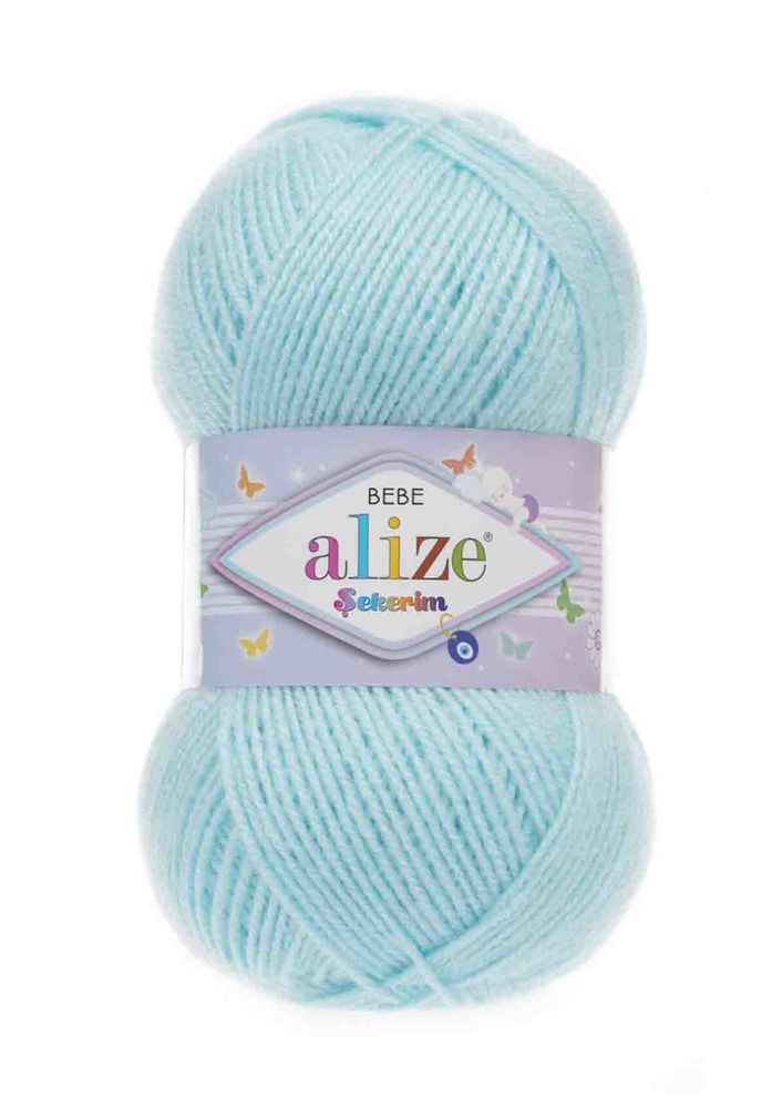 Alize Şekerim Bebe El Örgü İpi Bebe Mavi 189