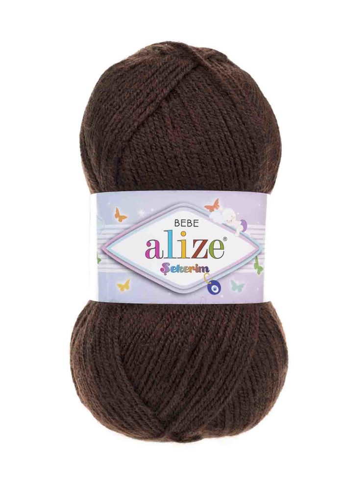 Alize Şekerim Bebe El Örgü İpi Kahverengi 493