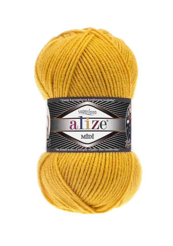 Alize Superlana Midi El Örgü İpi Sarı 488