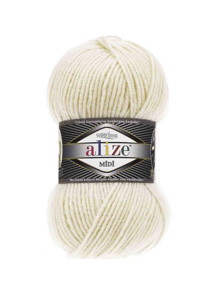 Alize Superlana Midi El Örgü İpi Fil Dişi 599