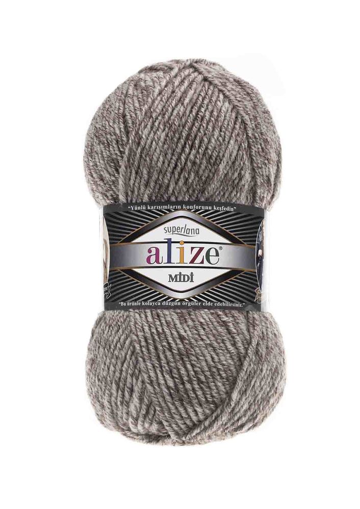 Alize Superlana Midi El Örgü İpi Jaspe Sütlü Kahve 803