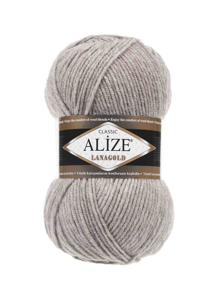 Alize Lanagold El Örgü İpi Açık Kahve Melanj 207