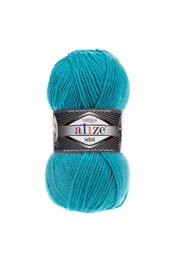Alize Superlana Midi El Örgü İpi Turkuaz 287