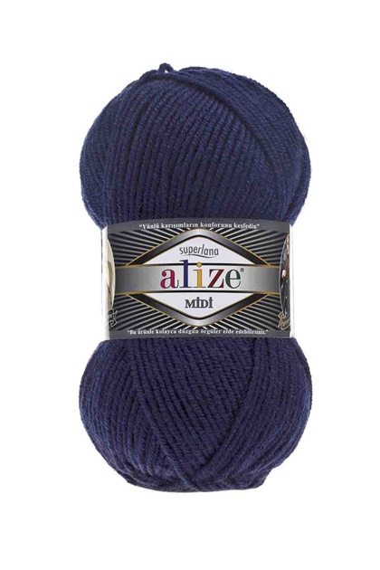 Alize Superlana Midi El Örgü İpi Lacivert 058
