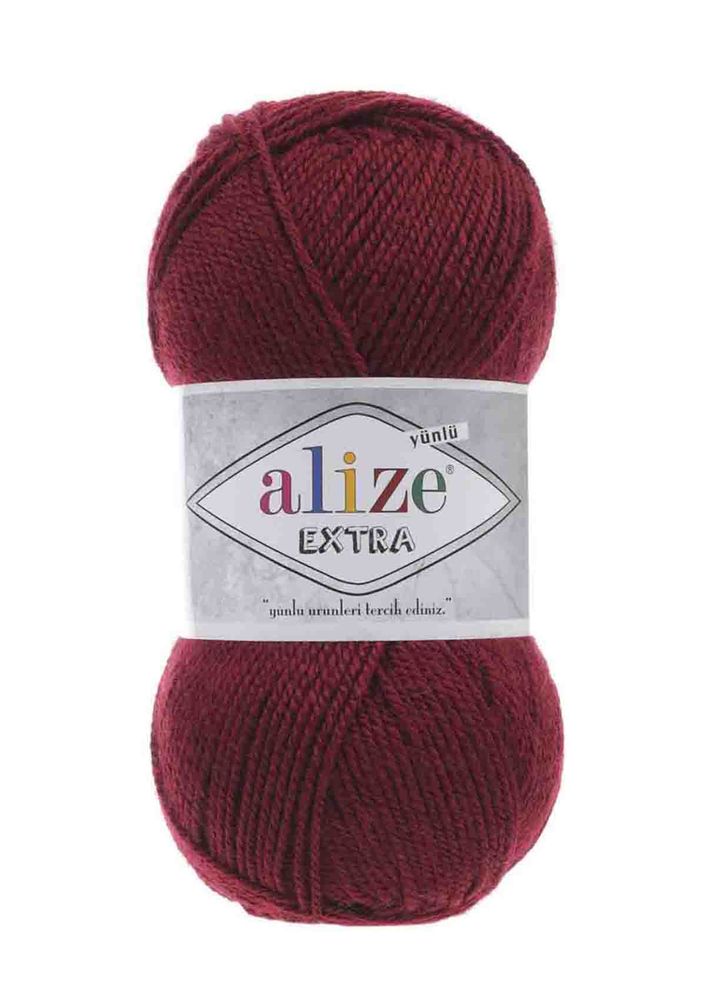 Alize Extra El Örgü İpi Bordo 057