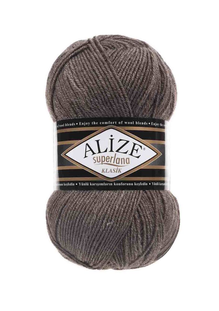Alize Superlana Klasik El Örgü İpi Sütlü Kahve Melanj 240