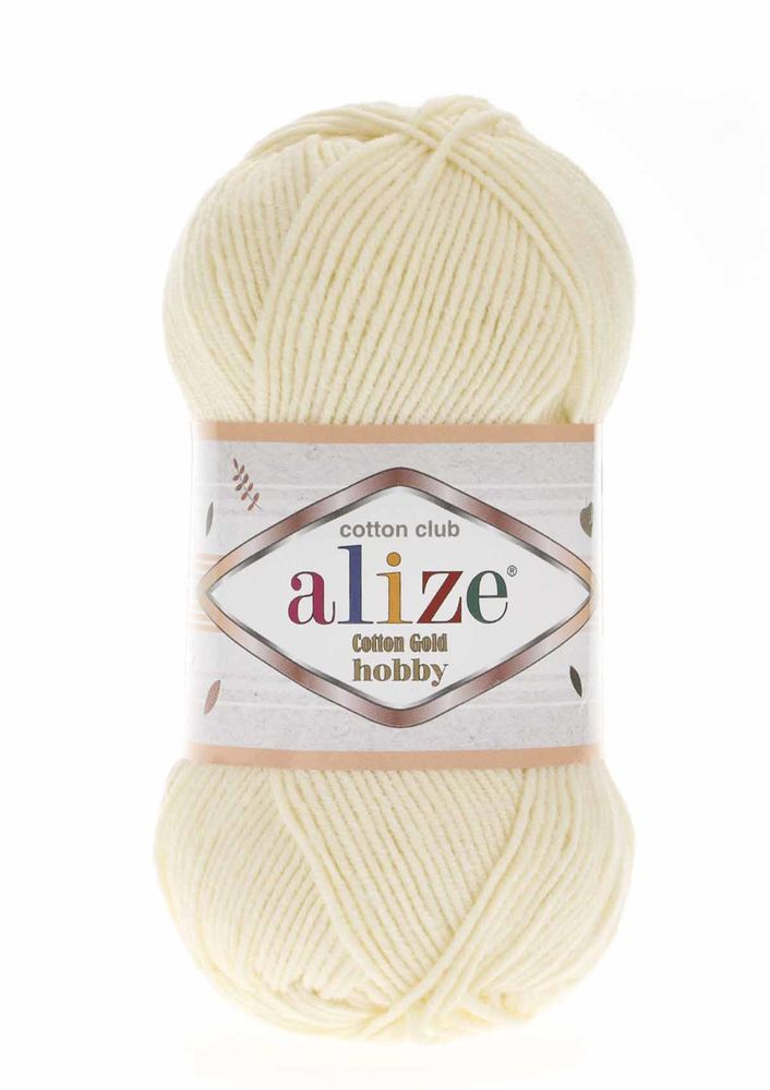 Alize Cotton Gold Hobby El Örgü İpi 50 gr Krem 001
