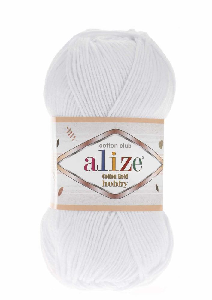Alize Cotton Gold Hobby El Örgü İpi 50 gr Beyaz 055