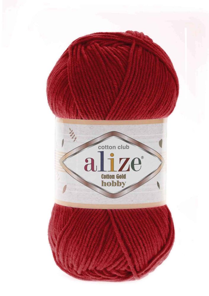 Alize Cotton Gold Hobby El Örgü İpi 50 gr Kırmızı 056