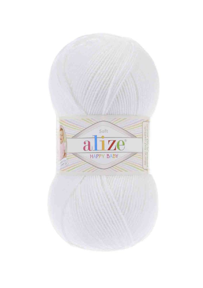 Alize Happy Baby El Örgü İpi Beyaz 055