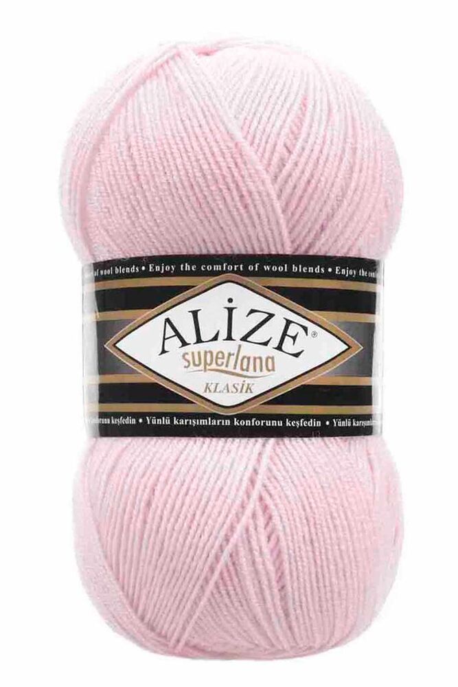Alize Superlana Klasik El Örgü İpi Pudra Pembe 518