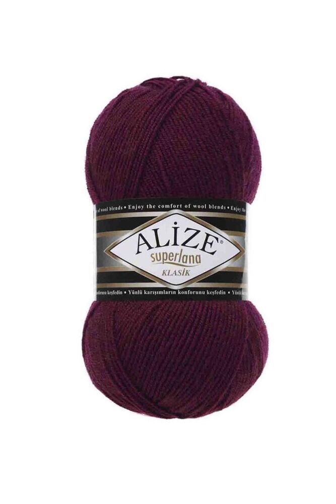 Alize Superlana Klasik El Örgü İpi Mürdüm 495