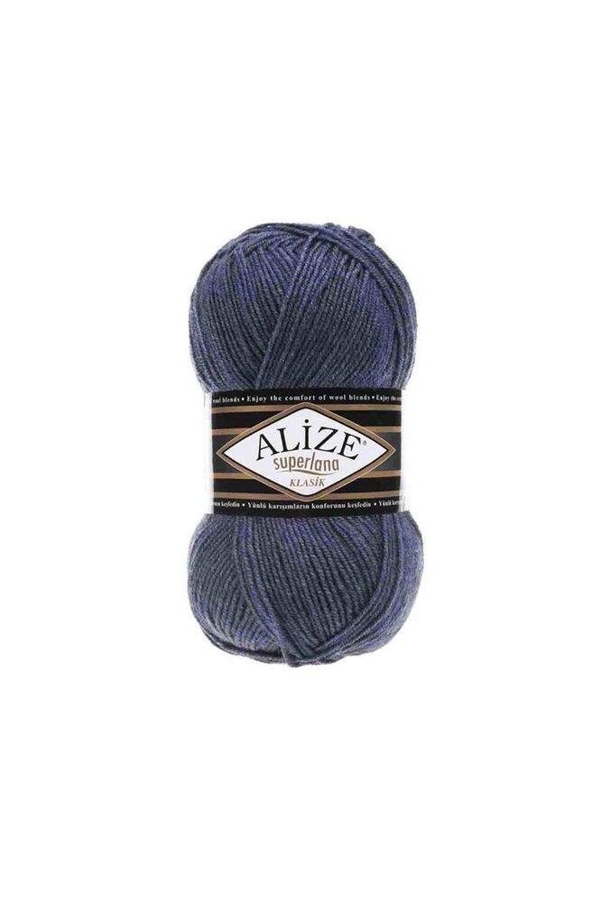 Alize Superlana Klasik El Örgü İpi Denim Melanj 203