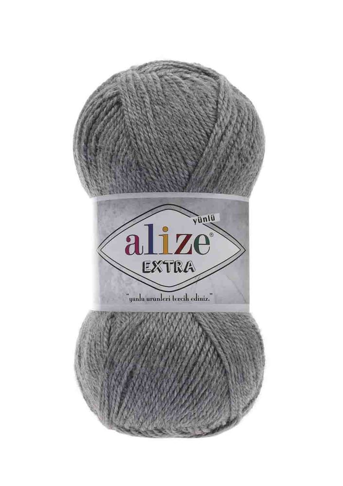 Alize Extra El Örgü İpi Gri Melanj 021