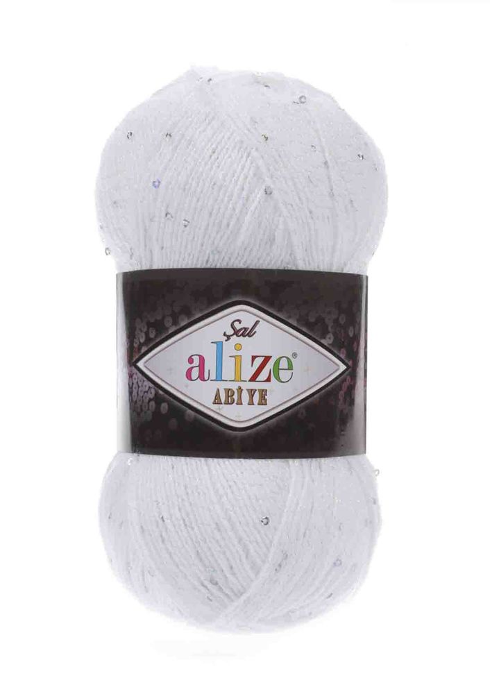 Alize Şal Abiye El Örgü İpi Beyaz 055