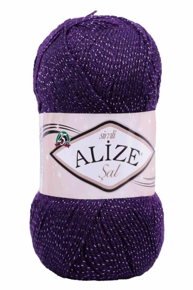 Alize Şal Sim El Örgü İpi Mor 205