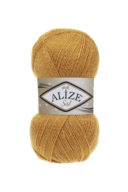 Alize Şal Sim El Örgü İpi Safran 002