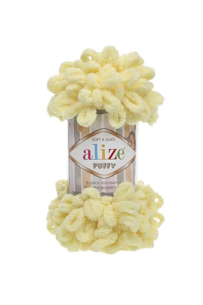 Alize Puffy El Örgü İpi Açık Sarı 013