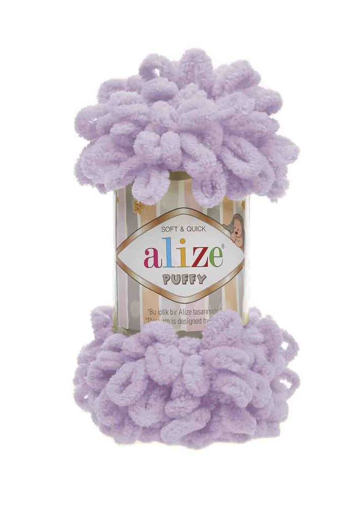 Alize Puffy El Örgü İpi Açık Lila 027
