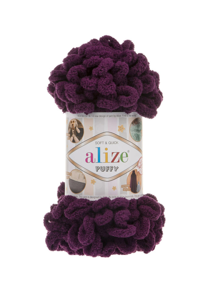 Alize Puffy El Örgü İpi Mor 111