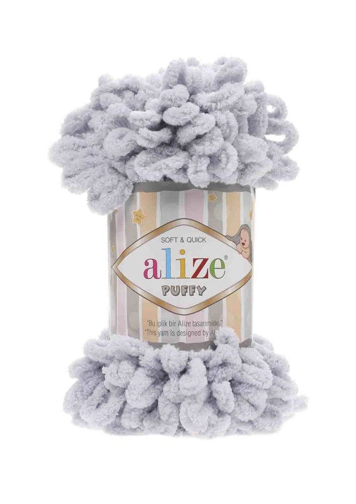 Alize Puffy El Örgü İpi Gri 416