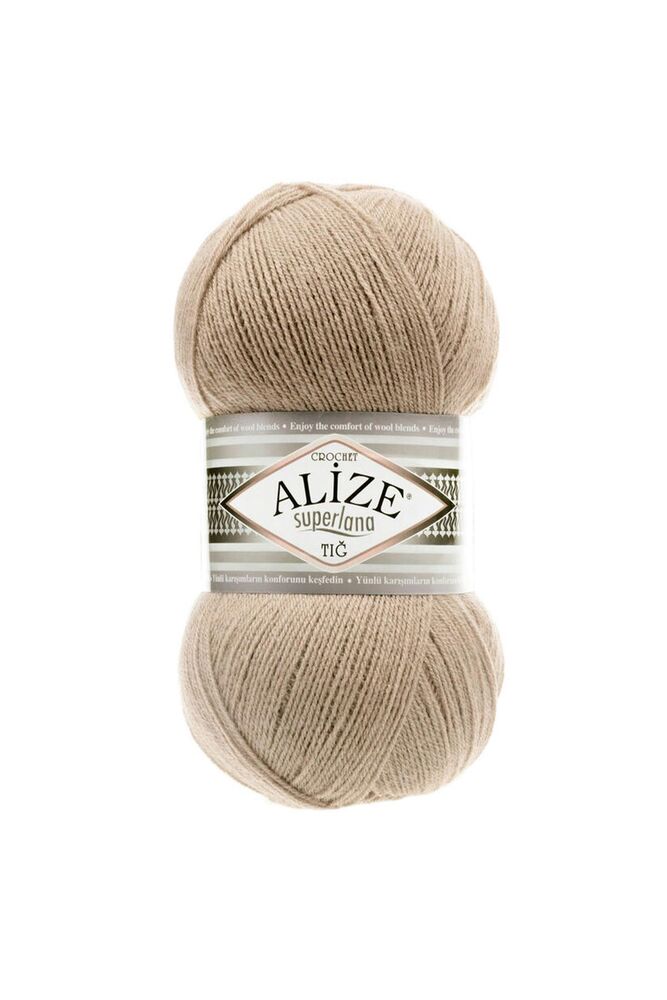 Alize Superlana Tığ El Örgü İpi Bej 005