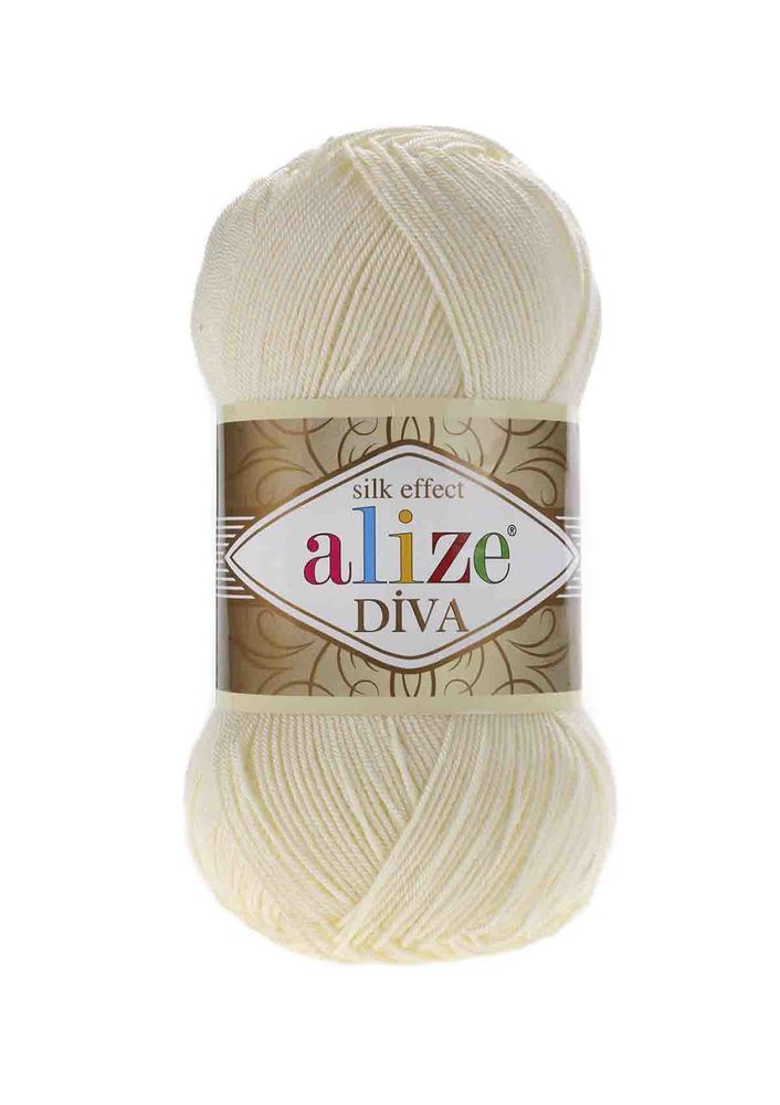 Alize Diva El Örgü İpi Krem 001