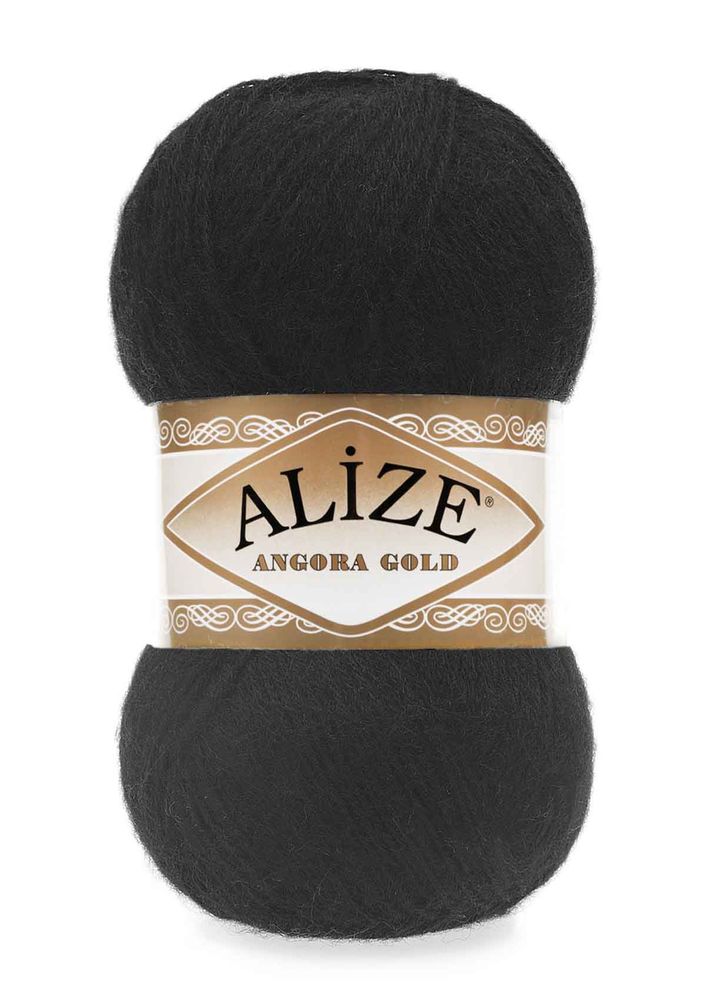 Alize Angora Gold El Örgü İpi Siyah 060