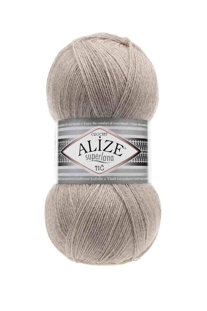 Alize Superlana Tığ Yarn /Light Brown Melange 207